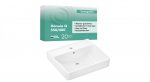 hansgrohe Xanuia Q Waschtisch 550/480 mit Hahnloch und Überlauf, weiß – Bild 2