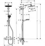 hansgrohe Crometta S 240 1jet Showerpipe – Bild 5