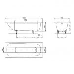 Kaldewei SANIFORM PLUS Mod. 363-1 Badewanne 170 x 70 cm – Bild 3
