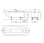 Kaldewei SANIFORM PLUS Mod. 362-1 Badewanne 160 x 70 cm – Bild 3