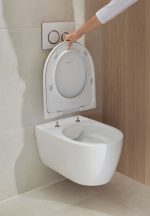 Geberit iCon Set Wand-WC Tiefspüler, geschlossene Form, Rimfree, mit WC-Sitz – Bild 2