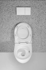 Geberit Acanto Set Wand-WC Tiefspüler, geschlossene Form, TurboFlush, mit WC-Sitz – Bild 4