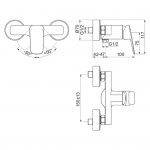 Ideal Standard Ceraplan Einhebel-Brausearmatur Aufputz – Bild 3