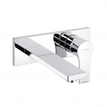Kludi ZENTA SL Waschtisch-2-Loch-Wand-Einhandmischer Ausladung 23 cm einteilige Rosette