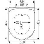 Villeroy & Boch O.novo WC-Sitz mit Soft-Closing-Funktion – Bild 3