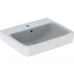 Geberit Renova Plan Waschtisch 60 cm, mit 1 Hahnloch, mit Überlauf
