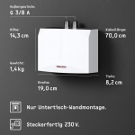 Stiebel Eltron DHM 3 Mini-Durchlauferhitzer, Hydraulisch gesteuert – Bild 3