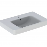 Geberit Renova Plan Waschtisch 75 cm mit Ablagefläche, mit 1 Hahnloch, mit Überlauf