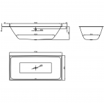 Bette Loft Rechteckbadewanne 170 x 80 cm – Bild 3