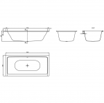 Bette Free Badewanne 190 x 90 x 45 cm – Bild 3