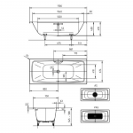 Kaldewei CAYONO DUO Mod. 724 Badewanne 170 x 75 cm – Bild 3