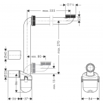 hansgrohe Raumsparsiphon für Waschtische – Bild 2