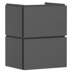 hansgrohe Xilesa E Waschtischunterschrank 48 cm mit 2 Auszügen, schiefergrau matt – Bild 2