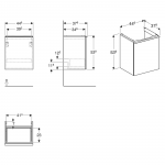 Geberit Acanto Unterschrank für Handwaschbecken 44,6 x 37,9 cm – Bild 2