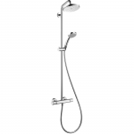 hansgrohe Croma 220 Showerpipe mit Brausearm 40 cm, schwenkbar